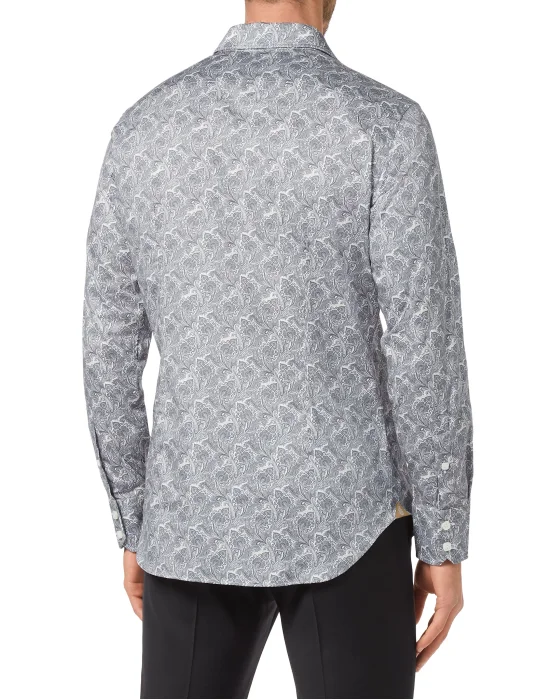 Shirt Silver Cut LS/Milano Paisley
