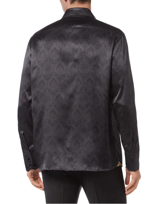 Silk Shirt Silver Cut LS/Flavio Baroque