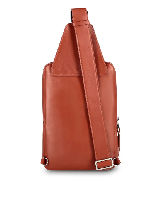Leather Cross body Crest