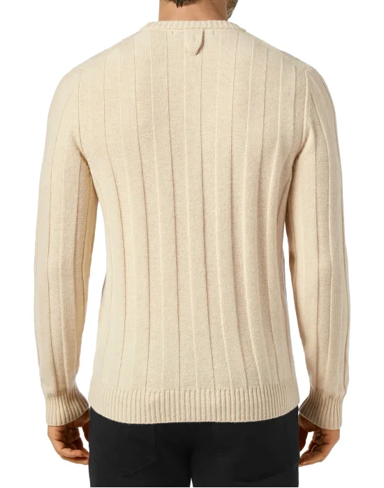 Wool Pullover Round Neck LS Double B