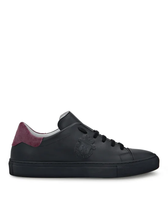 Leather Lo-Top Sneakers Crest