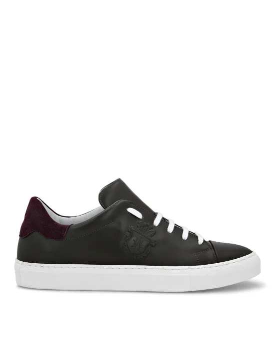 Leather Lo-Top Sneakers Crest