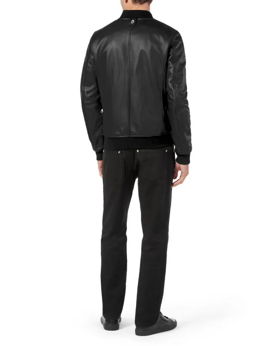 Basic Leather Bomber