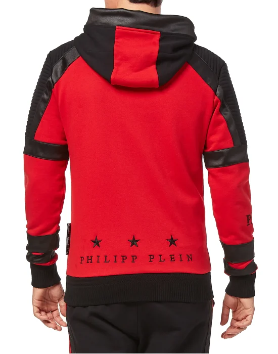 Hoodie Sweatjacket "They Make Me Run"