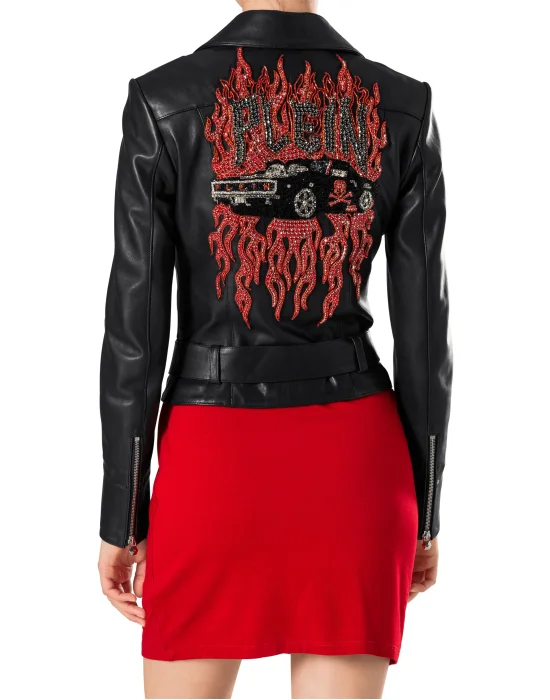 Leather Biker "If I can"