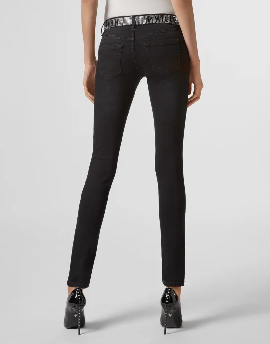 Slim Fit Crystal Plein