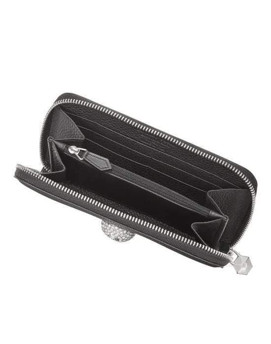 Continental wallet Skull crystal