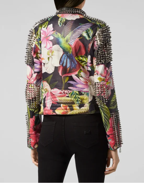 Leather Biker Flowers