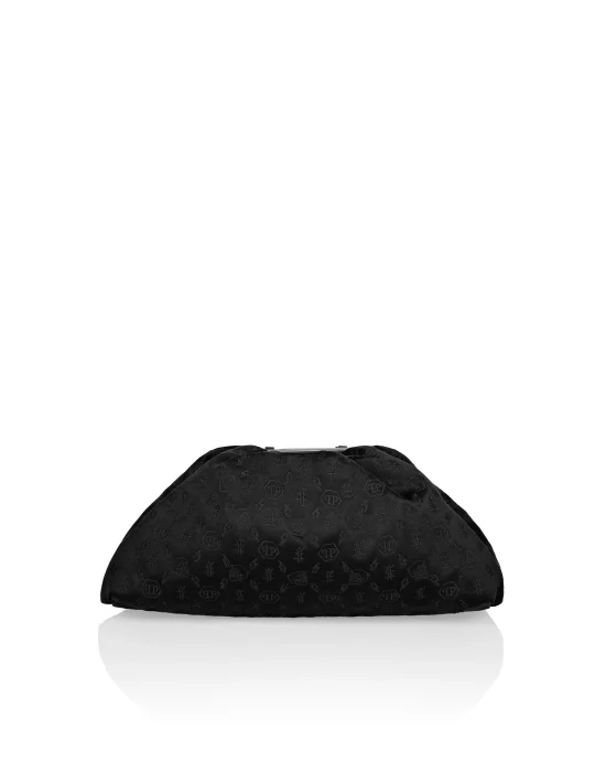 Satin Mini Shoulder Embroidery Monogram