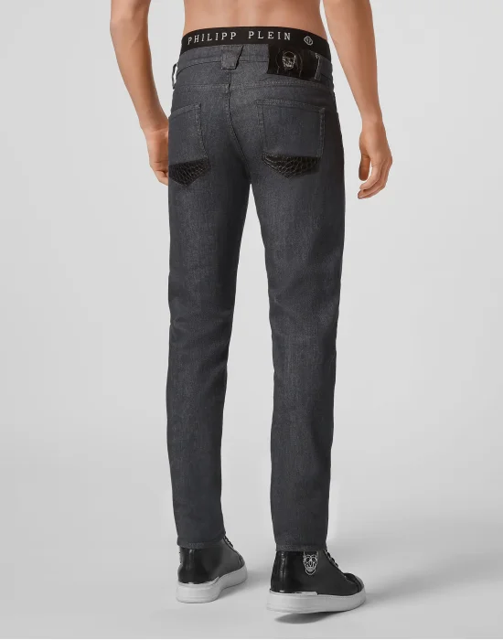 Super Straight Cut with Crocodile Luxury