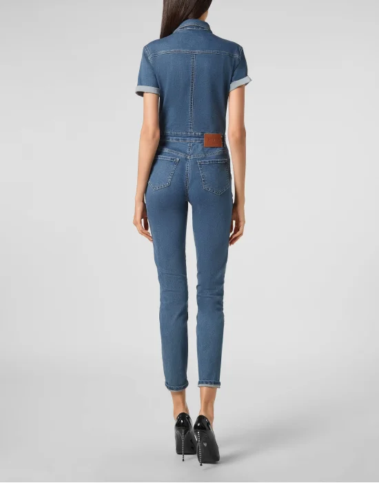Denim Jumpsuit Iconic Plein