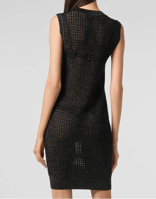 Mini Dress Sleeveless Lurex