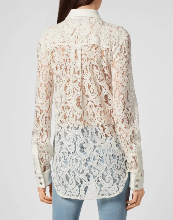 Shirt LS Lace
