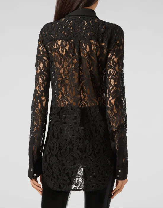 Shirt LS Lace