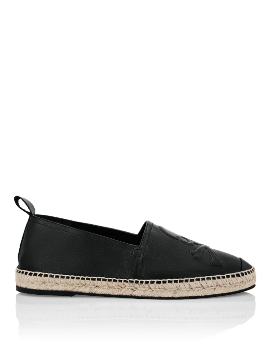 Leather Espadrillas Skull