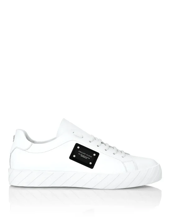 Rubber Leather Lo-Top Sneakers Iconic Plein