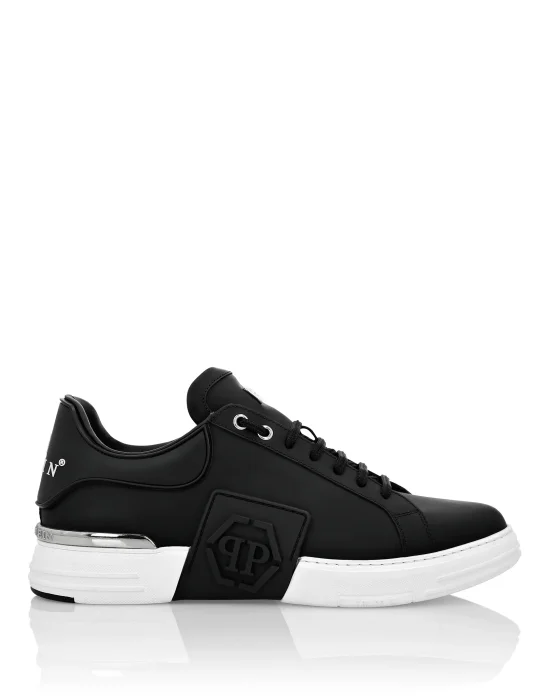 Rubber Leather PHANTOM KICK$ Lo-Top Sneakers Iconic Plein