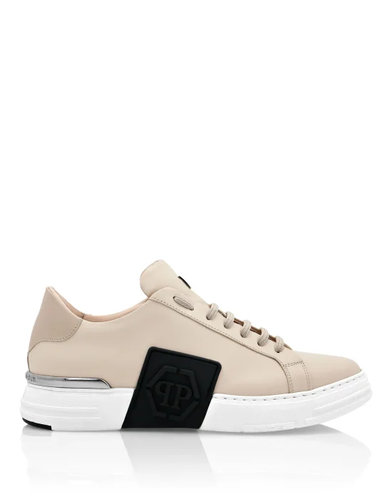 LO-TOP SNEAKERS PHANTOM KICK$ LEATHER HEXAGON ICONIC PLEIN