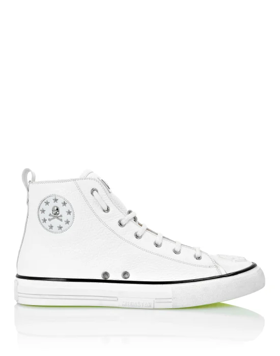Leather Hi-Top Sneakers Megastar
