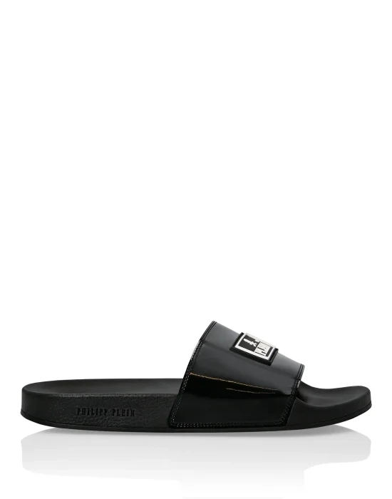Flat gummy sandals Iconic Plein