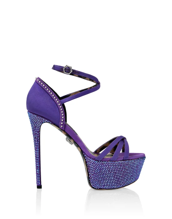 Crystal Platform Sandals