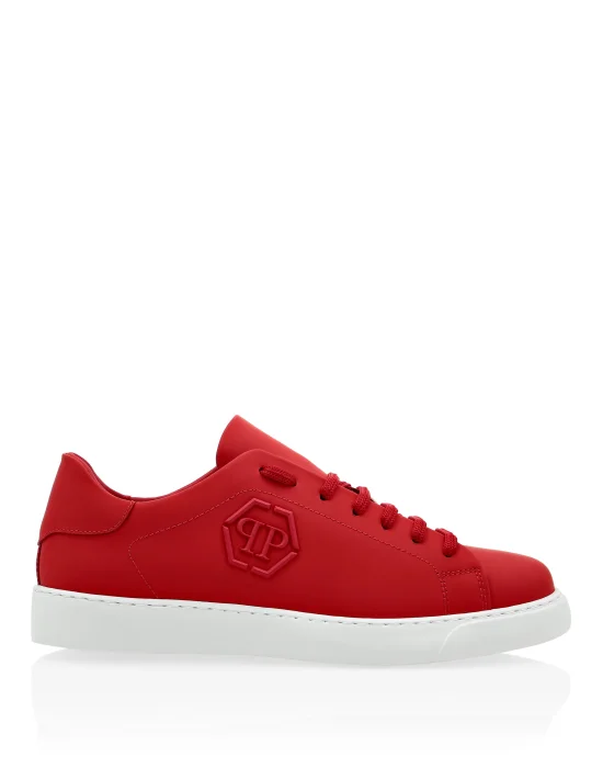 Rubber Leather Lo-Top Sneakers The Plein Original TM