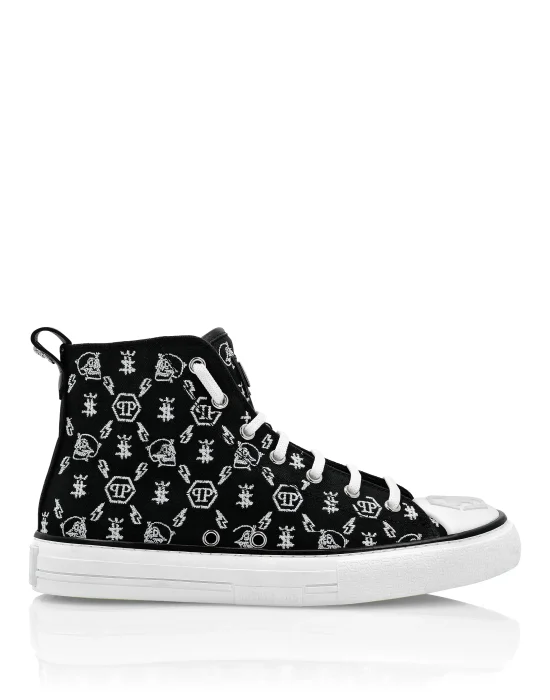 Canvas Hi-Top Sneakers Megastar