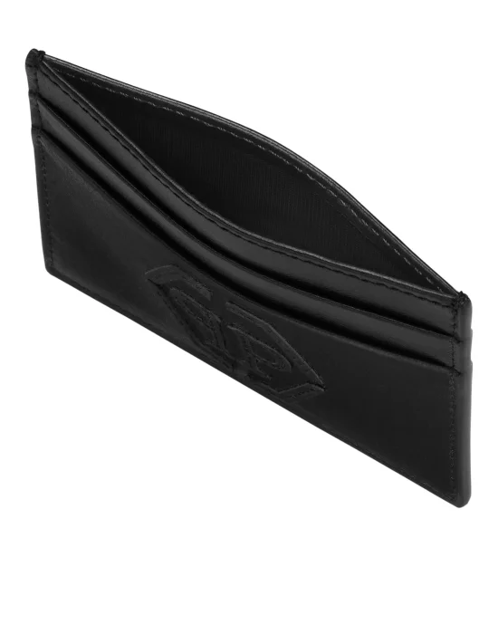 Leather Credit Cards Holder Hexagon
