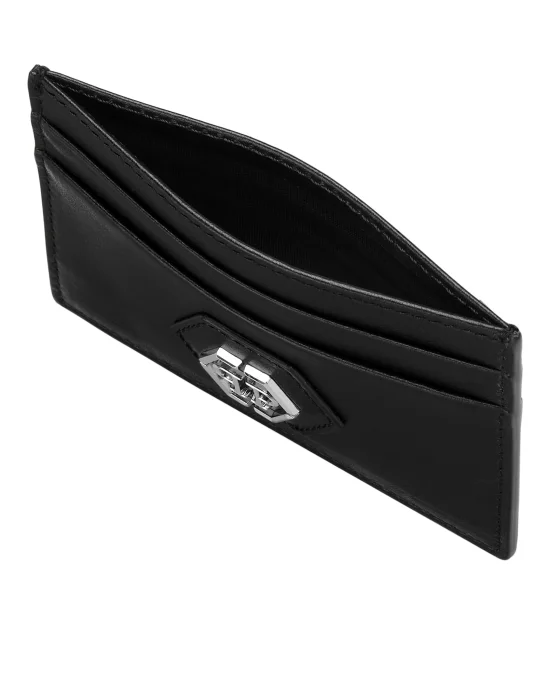 Leather Credit Cards Holder Hexagon