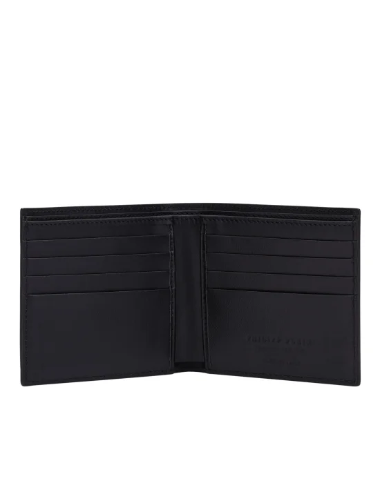 Leather French wallet Hexagon