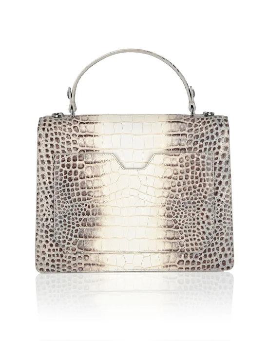 Large Handle Bag Superheroine Croco Print