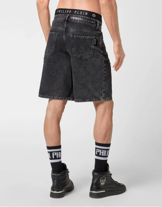 Denim Capri Shorts