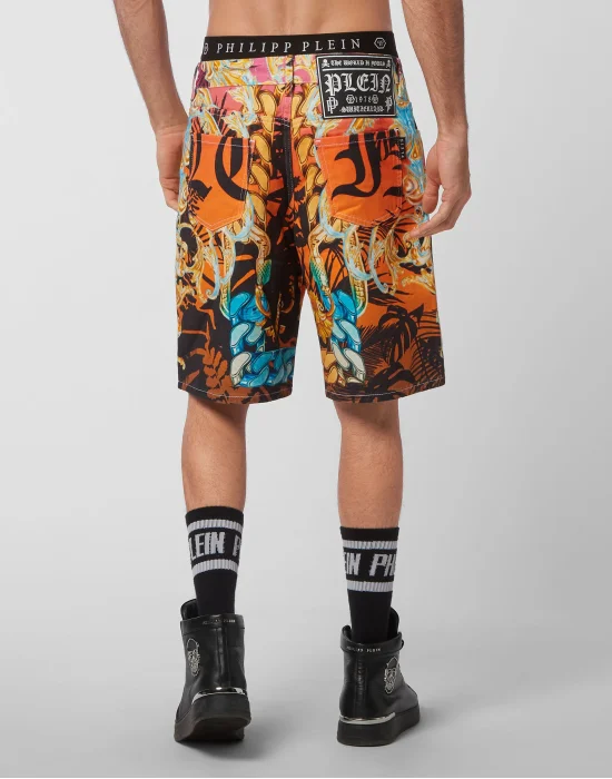 Denim Capri Short Trousers Baroque