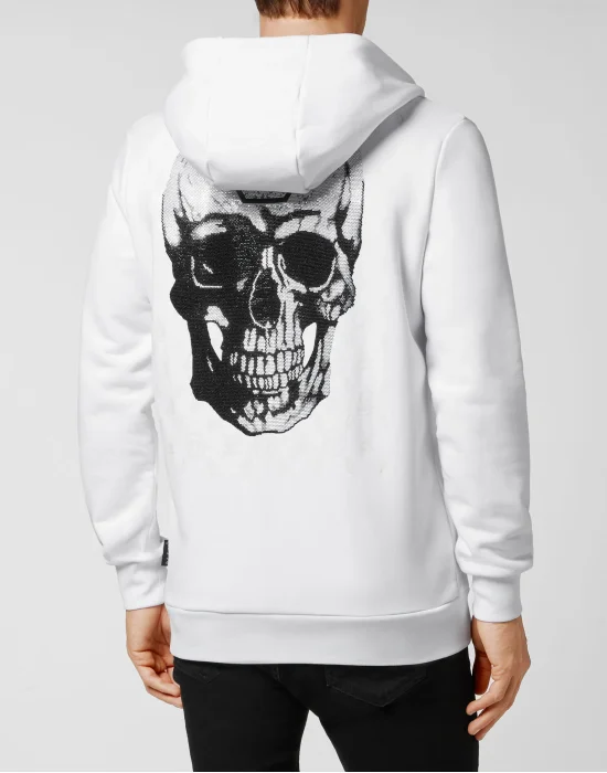 Hoodie Sweatjacket Skull and Plein