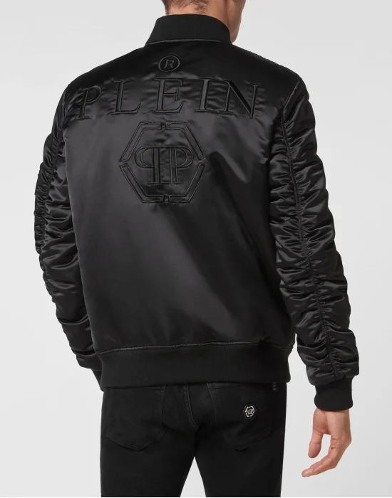Satin Top Gun Bomber Hexagon