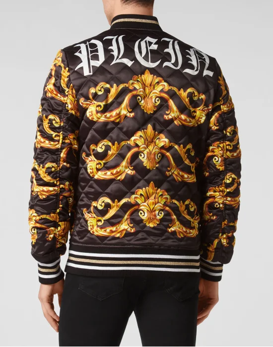 REVERSIBLE  BAROQUE SILK  BOMBER