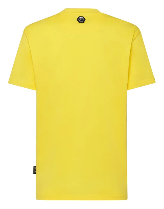 T-shirt Round Neck SS Flock print Hexagon