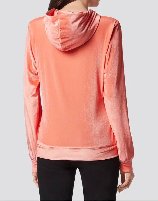 Velvet Hoodie sweatshirt Full Zip  Gothic Plein