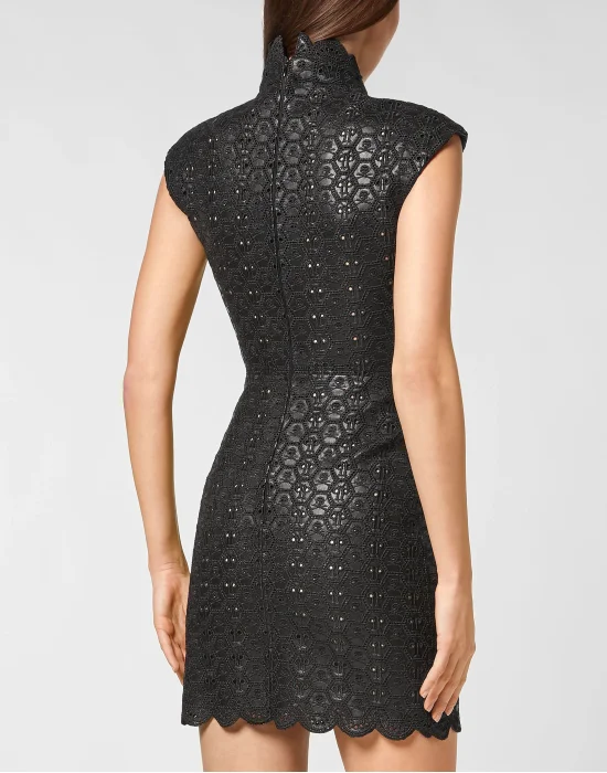 Sangallo Leather Dress