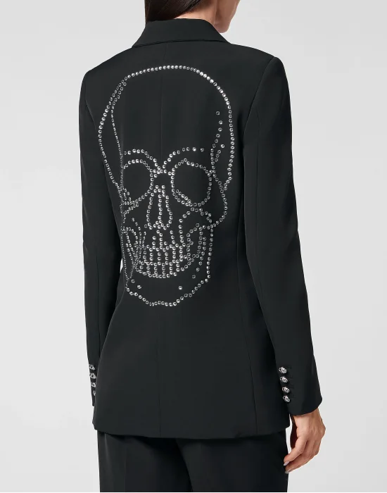 Blazer Man Fit Crystal Skull with Crystals
