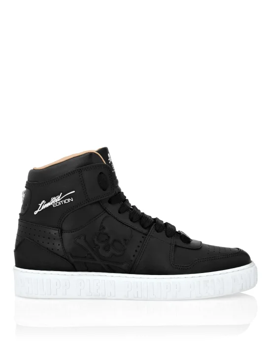 HI-TOP SNEAKERS NOTORIOUS LEATHER SKULL