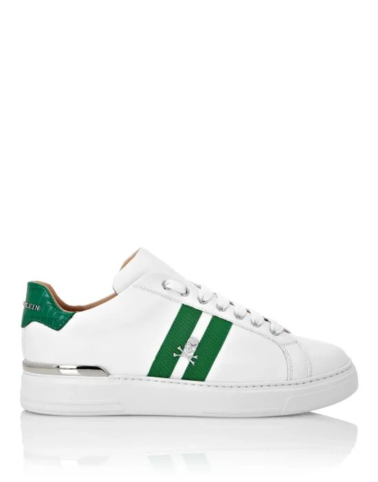 Leather Lo-Top Sneakers Stripes