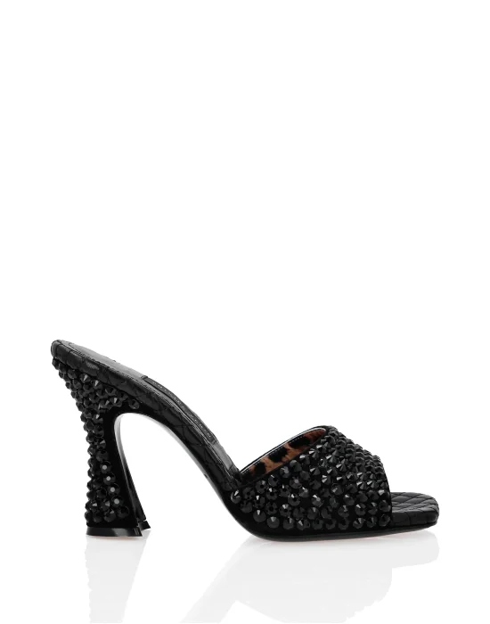 Strass Sandals High Heels Crystal with Crystals