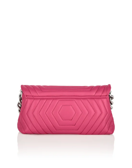 Small Nappa Matellase` Shoulder Bag Hexagon