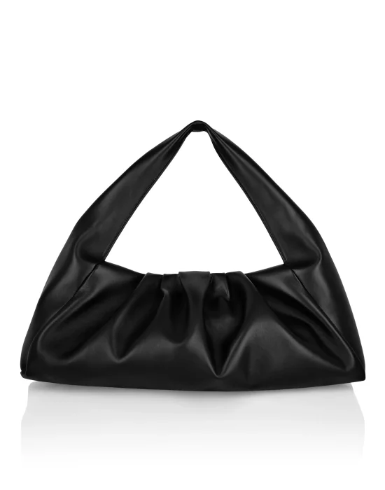 Large Softy Nappa Shoulder Bag Gothic Plein