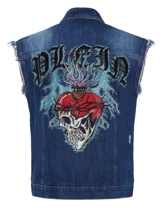 Denim Vest Love Tattoo