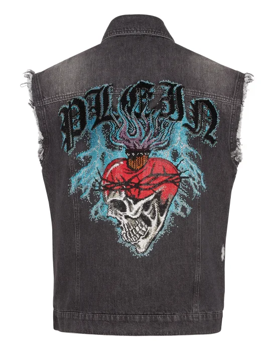 Denim Vest Love Tattoo