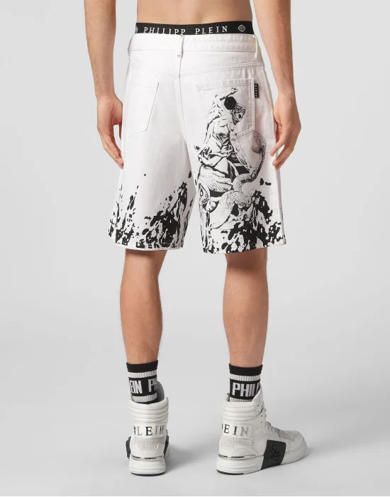 Denim Shorts Mikonos fit Tattoo