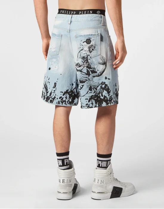 Denim Shorts Mikonos fit Tattoo