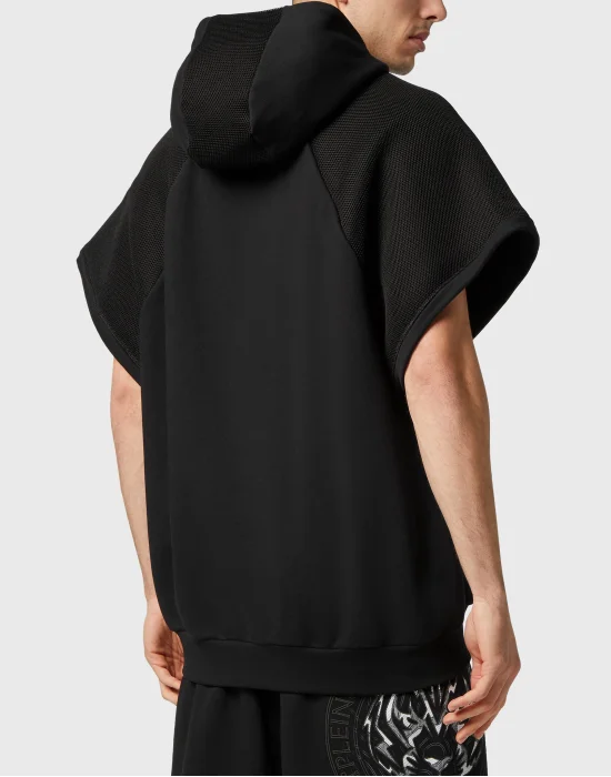 Sleeveless Hoodie Sweatshirt Tiger